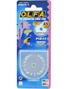 1 lame de rechange pour cutter à cranter - 45 mm