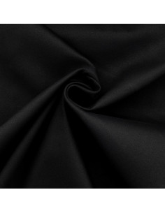 Tissu gabardine de coton stretch - Noir