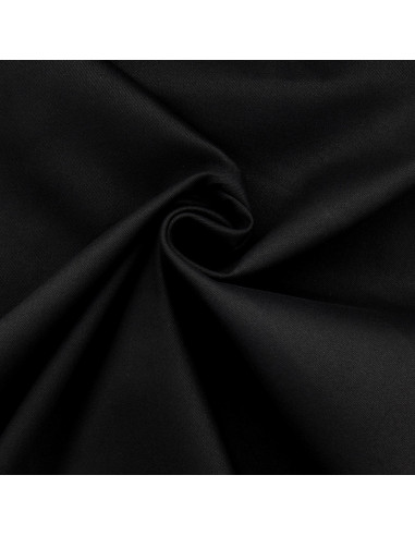 Tissu gabardine de coton stretch - Noir