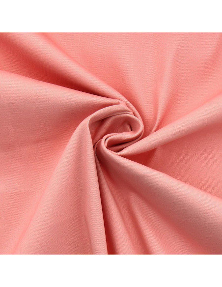 Tissu gabardine de coton stretch - Saumon