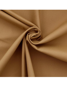 Tissu gabardine de coton stretch - Beige doré