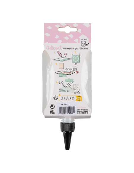 Poche gel effet tissu enduit Odicoat
