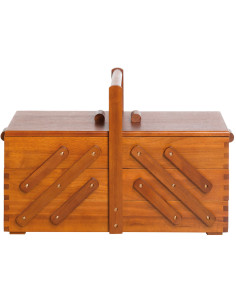 Travailleuse couture en bois Foncé L