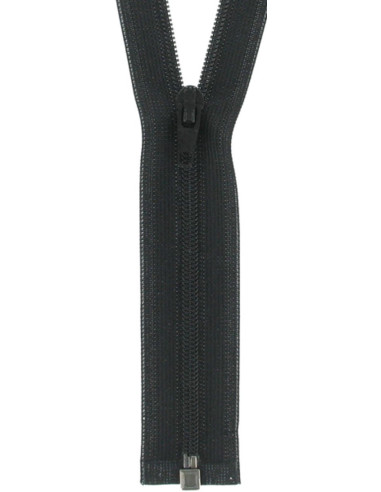 Fermeture séparable nylon super fine - Noir