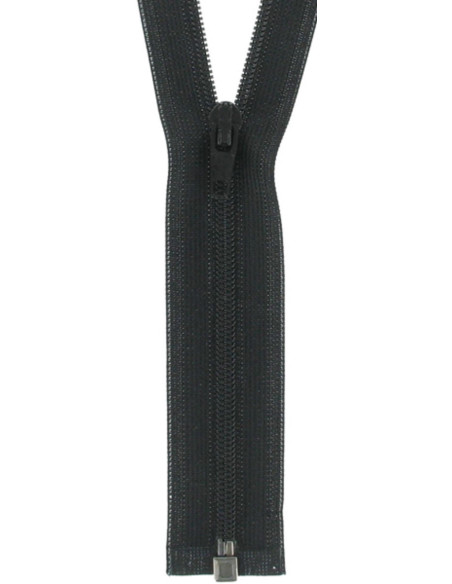 Fermeture séparable nylon super fine - Noir