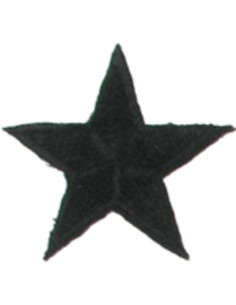Écusson thermocollant étoile noire