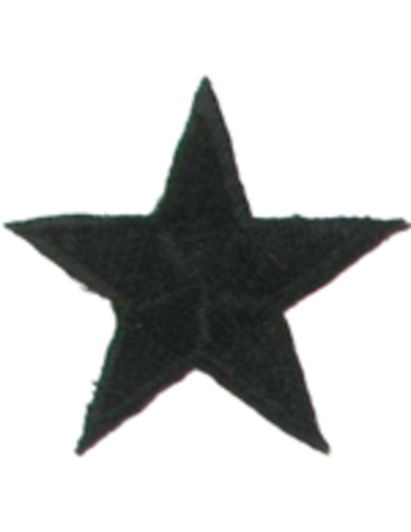 Écusson thermocollant étoile noire