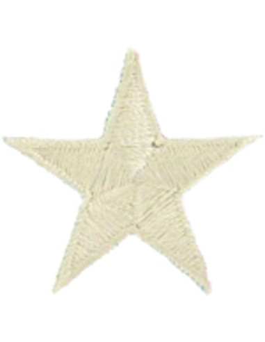 Écusson thermocollant étoile beige