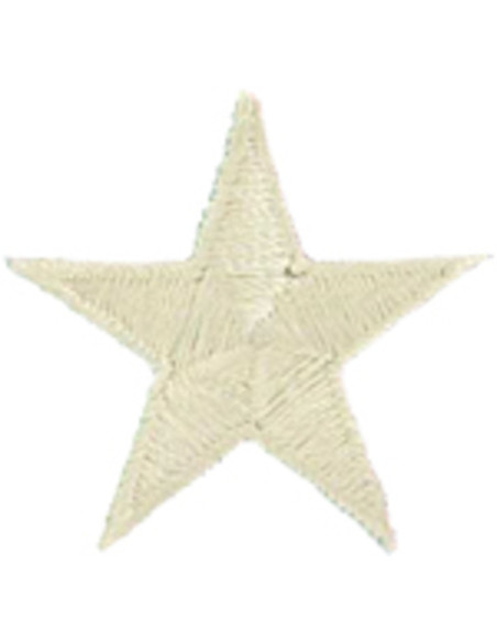 Écusson thermocollant étoile beige