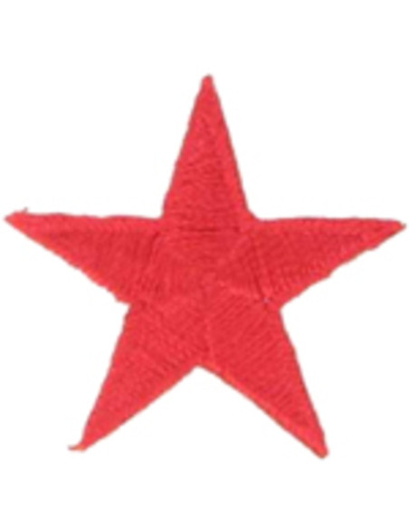 Écusson thermocollant étoile rouge