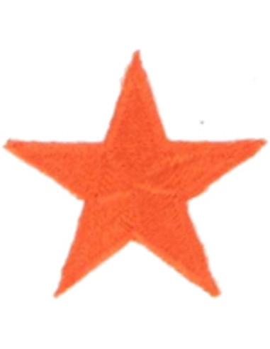 Écusson thermocollant étoile orange
