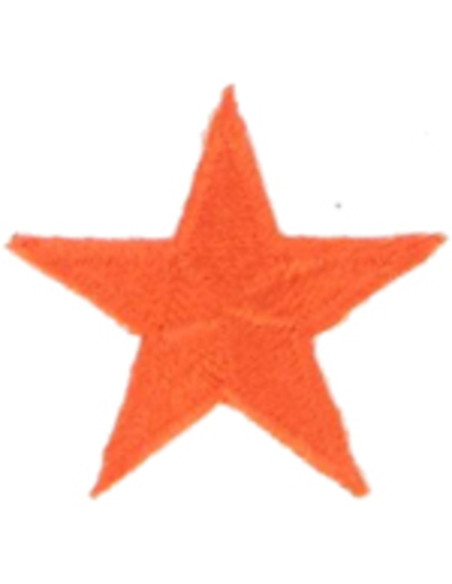 Écusson thermocollant étoile orange