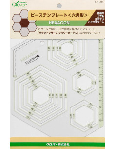 Gabarit patchwork hexagones Clover