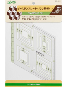 Gabarit patchwork Diamond 60° Clover