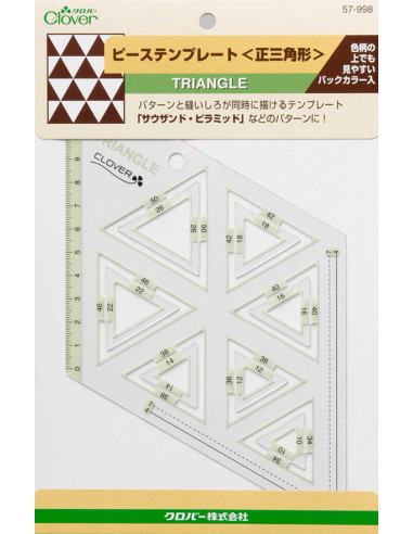 Gabarit patchwork triangles Clover