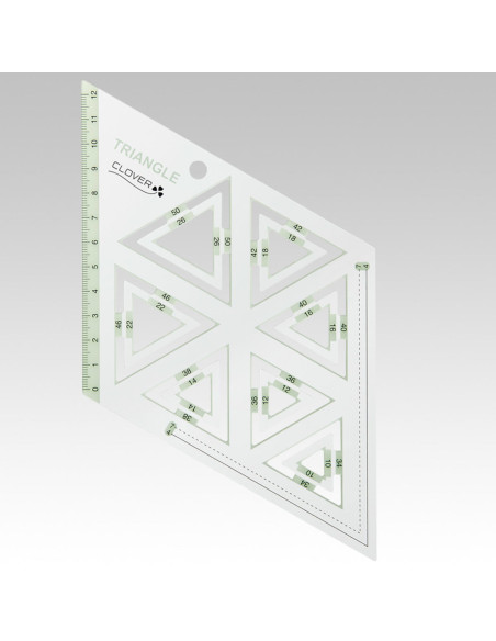 Gabarit patchwork triangles Clover