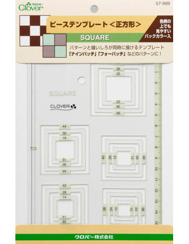 Gabarit patchwork carrés Clover