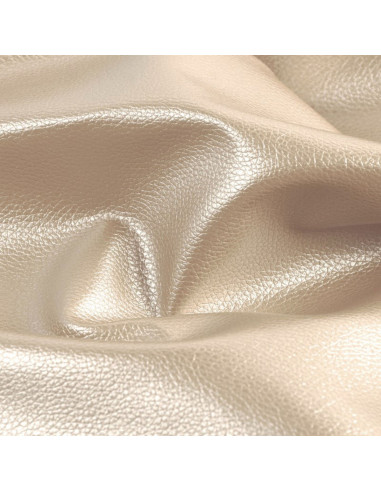 Coupon simili Karla Star 140 cm x 50 cm - Beige métallisé