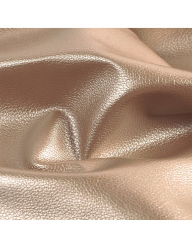 Coupon simili Karla Star 140 cm x 50 cm - Taupe foncé métallisé