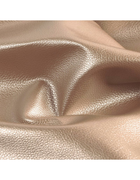 Coupon simili Karla Star 140 cm x 50 cm - Taupe foncé métallisé