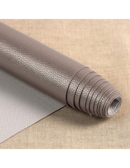Coupon simili Karla Star 140 cm x 50 cm - Taupe métallisé