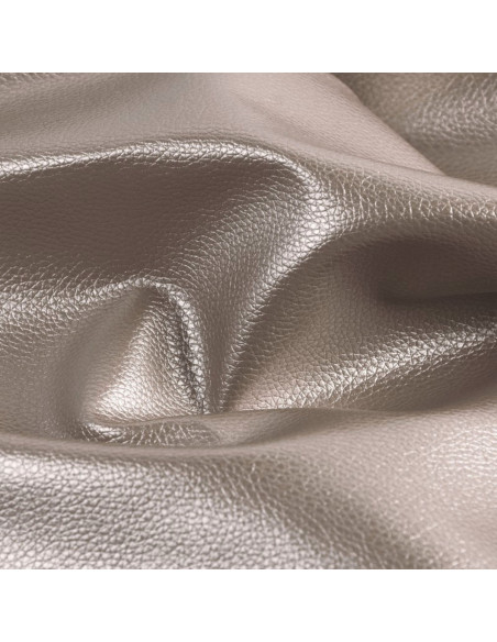 Coupon simili Karla Star 140 cm x 50 cm - Taupe métallisé