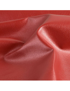 Coupon simili Karla Star 140 cm x 50 cm - Rouge foncé métallisé 2