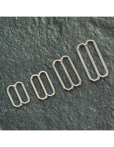 Régleur métal pour soutien gorge - Argent