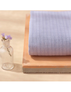 Tissu coton tissé petits carreaux Mauve - La Maison Naïve