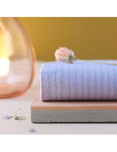 Tissu coton tissé petits carreaux Mauve - La Maison Naïve 2
