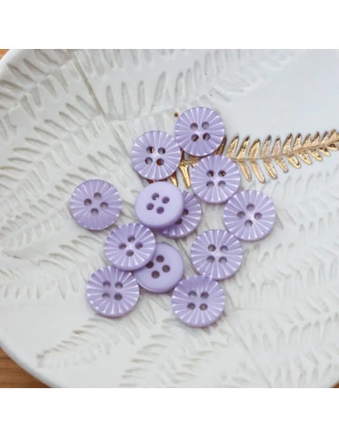 Bouton pâquerette 4 trous - Lilas