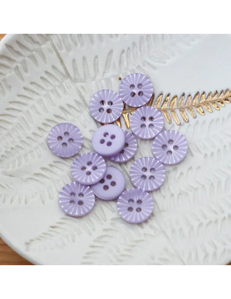 Bouton pâquerette 4 trous - Lilas