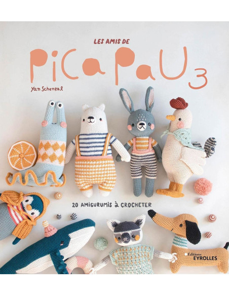 Livre les amis de Pica Pau volume 3 - 20 amigurumis à crocheter