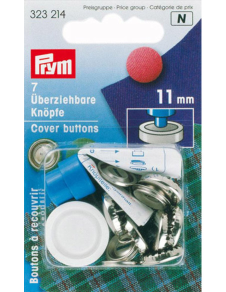 Boite 7 boutons à recouvrir avec outil 11 mm