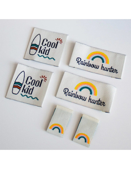 Lot de 6 étiquettes à coudre - Assortiment Cool Kids