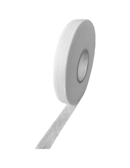Support droit fil thermocollant blanc - Rouleau de 50 mètres