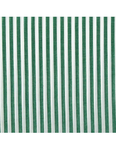 Tissu popeline de coton - Rayures larges - Vert foncé 2