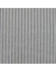 Tissu popeline de coton - Rayures fines - Gris foncé 2