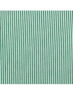 Tissu popeline de coton - Rayures fines - Vert foncé 2