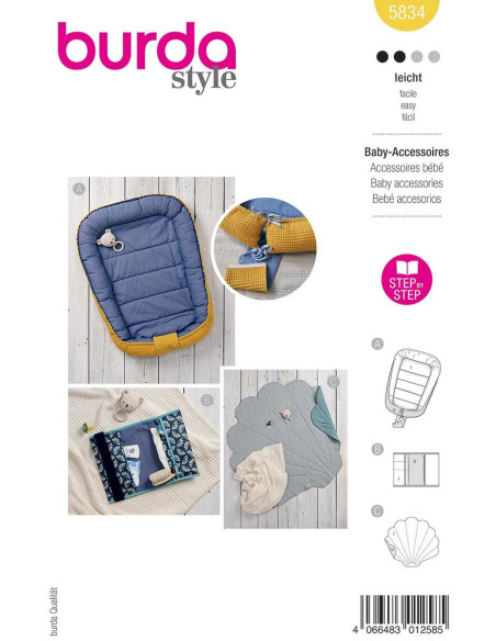 Patron d´accessoires bébé - Burda 5834
