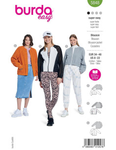 Patron de blouson - Burda 5848