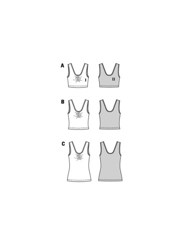 Patron de top - Burda 5852