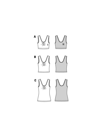 Patron de top - Burda 5852