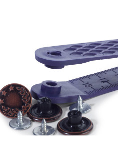 Boite de 8 boutons jeans 17mm 2