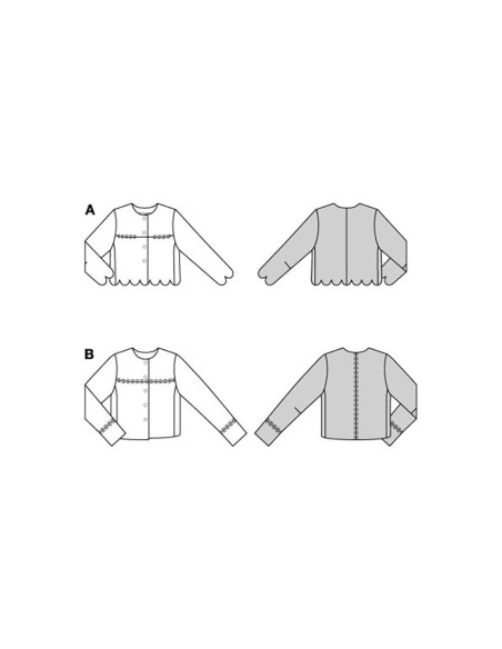 Patron de veste - Burda 5870