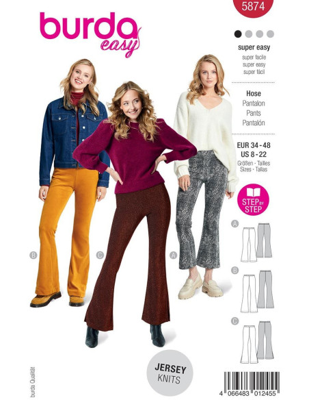 Patron de pantalon - Burda 5874
