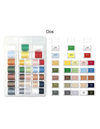 Valise de fils à broder Deluxe Lana Cotona Madeira