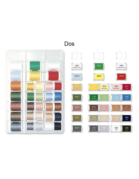 Valise de fils à broder Deluxe Lana Cotona Madeira
