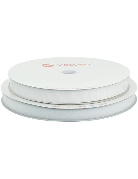 VELCRO® Brand adhésif blanc 25 mm de large rouleau de 25 mètres