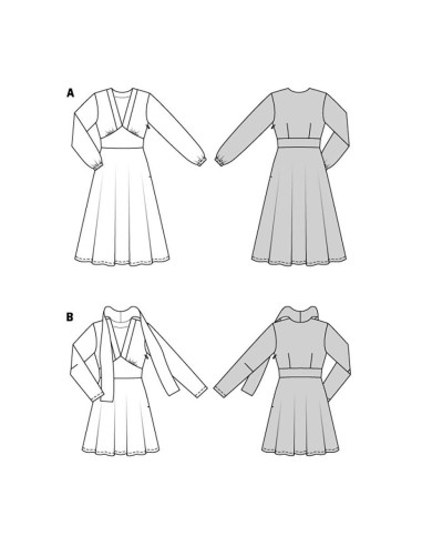 Patron de robe - Burda 5885
